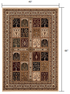 4' X 6' Cream Oriental Area Rug