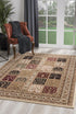 4' X 6' Cream Oriental Area Rug