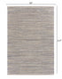 5’ x 8’ Blue and Cream Braided Jute Area Rug