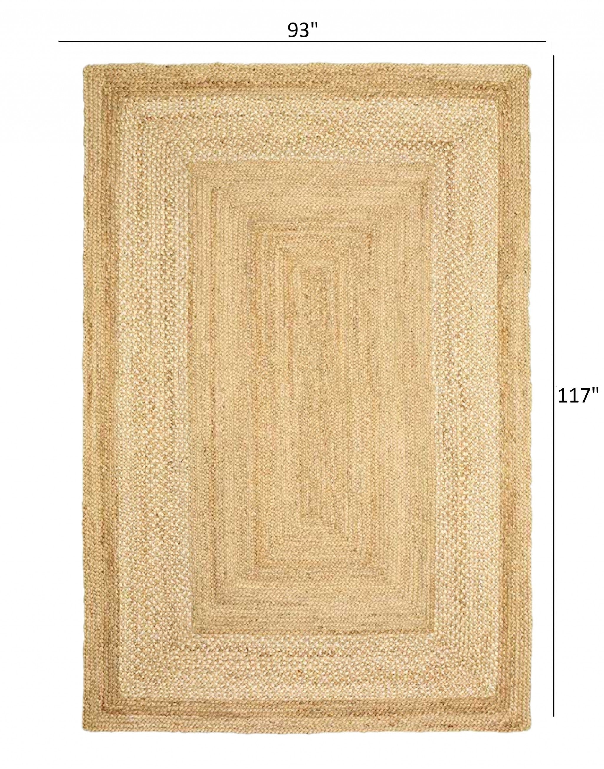 8’ x 10’ Classic Tan Bordered Area Rug