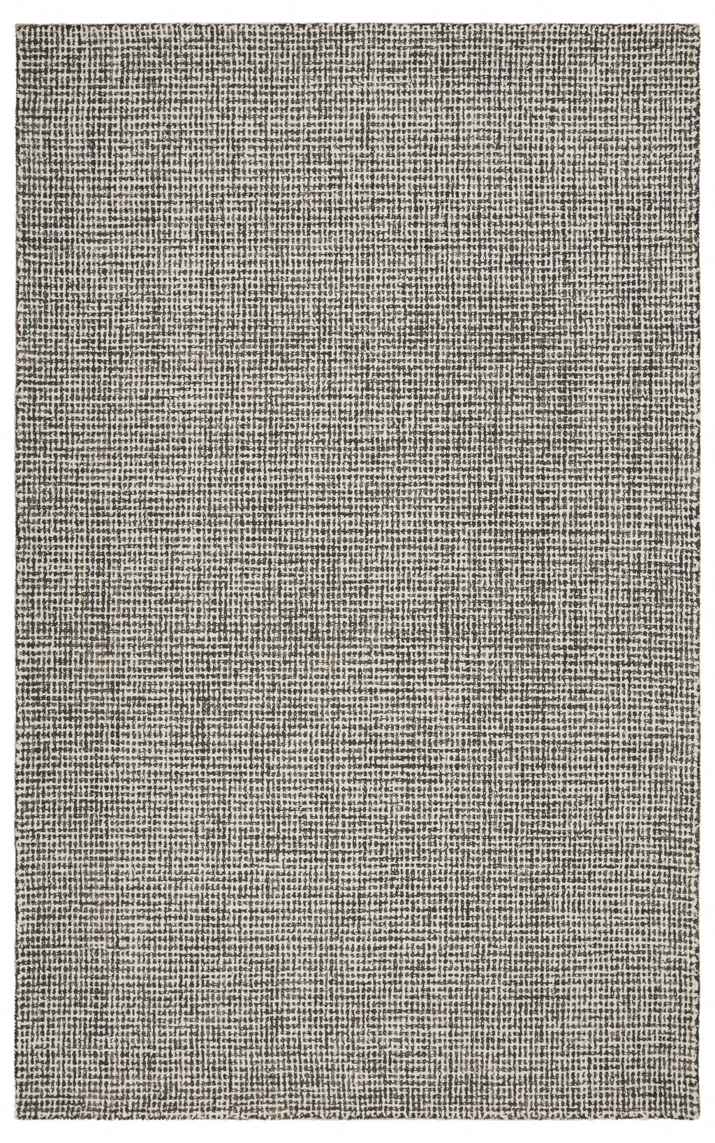 5' X 8' Gray Wool Dhurrie Handmade Area Rug