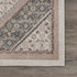 5’ x 7’ Gray and Blush Traditional Area Rug