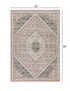 5’ x 7’ Gray and Soft Pink Traditional Area Rug