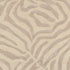 8’ Round Taupe Zebra Pattern Area Rug