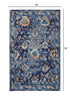 8' X 8' Blue And Ivory Dhurrie Area Rug