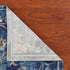 8' X 8' Blue And Ivory Dhurrie Area Rug