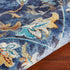 8' X 8' Blue And Ivory Dhurrie Area Rug