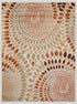 8’ x 10’ Cream and Brown Swirls Area Rug