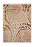 8’ x 10’ Cream and Brown Swirls Area Rug