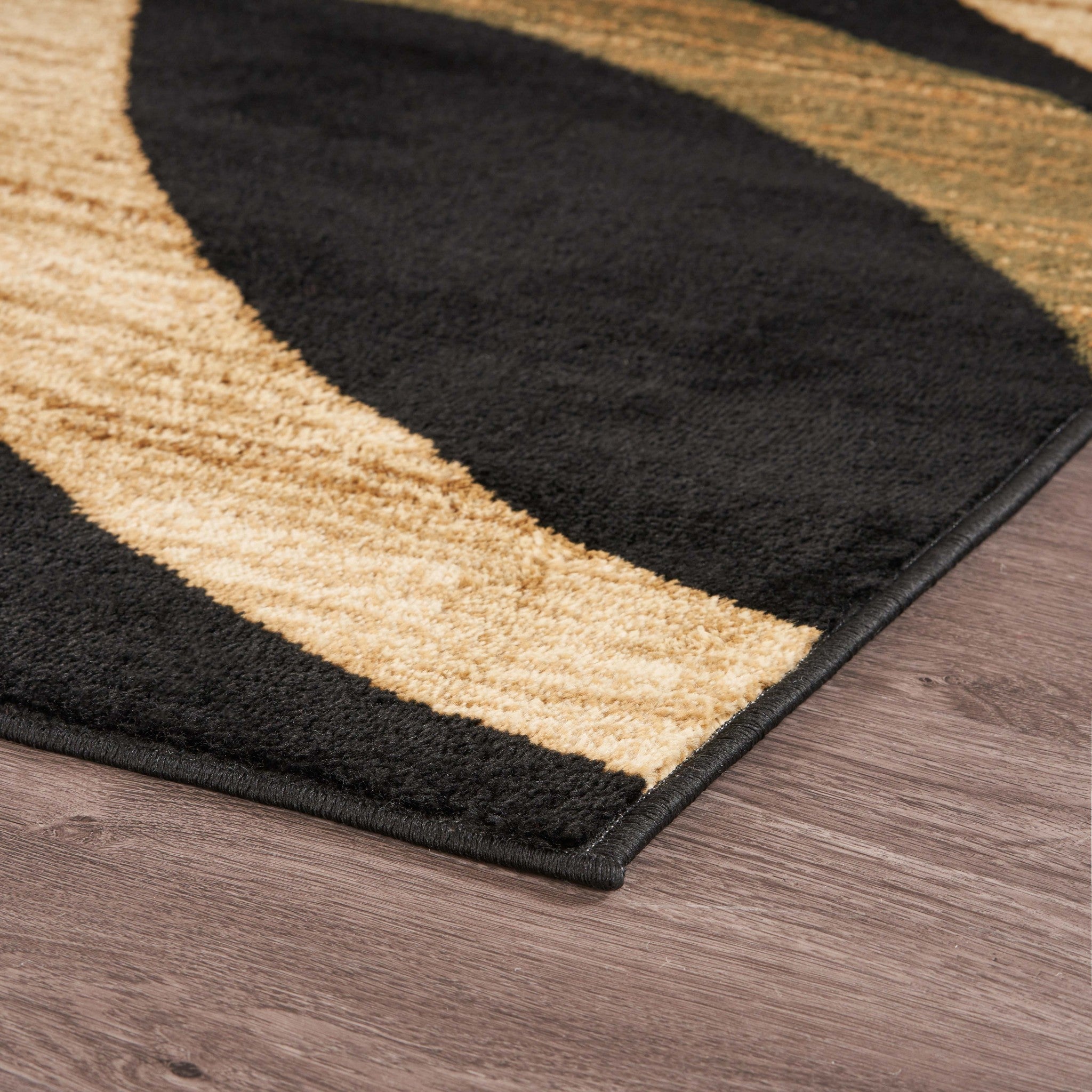 8' X 10' Black Dhurrie Area Rug