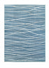 5’ x 7’ Blue Contemporary Waves Area Rug