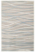 5’ x 7’ Gray Contemporary Waves Area Rug