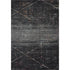 5’ x 8’ Distressed Black Abstract Area Rug