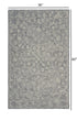 5’ x 7’ Gray Floral Finesse Area Rug