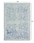 5’ x 8’ Blue and Ivory Interlacing Vines Area Rug