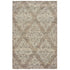 9’ x 12’ Khaki and White Damask Area Rug