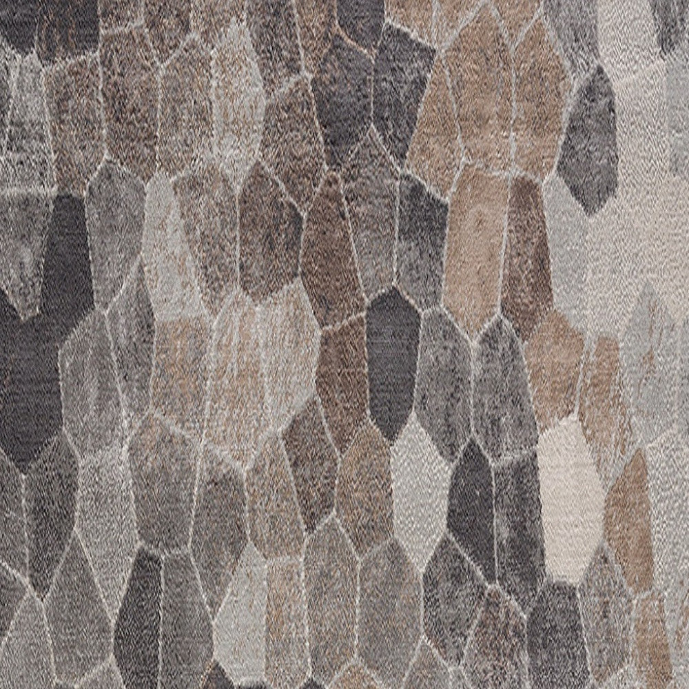 5’ x 8’ Beige Cobblestone Pattern Area Rug