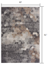 5’ x 8’ Beige Cobblestone Pattern Area Rug