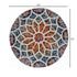 4’ Round Multicolored Floral Mosaic Area Rug