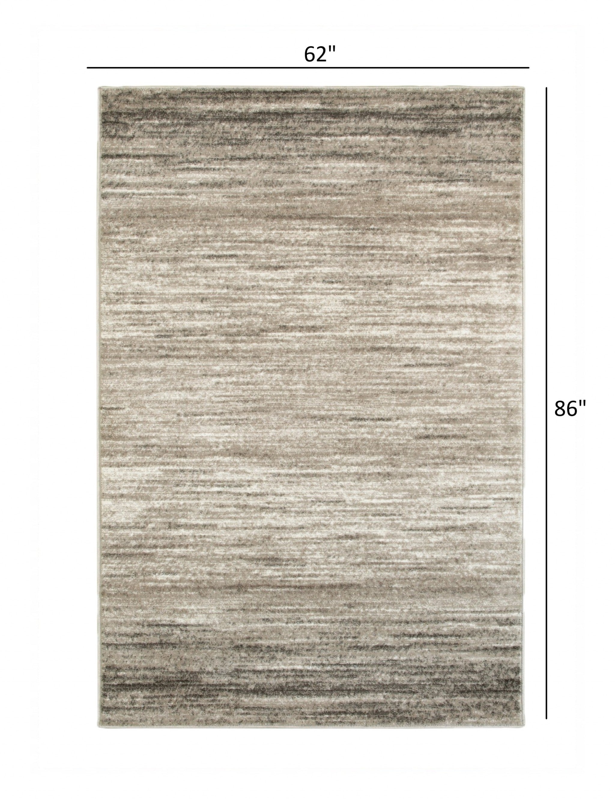 5’ x 7’ Beige Abstract Striations Area Rug