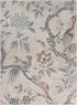 8’ x 10’ Soft Beige Birds and Trees Area Rug