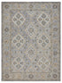 8’ x 10’ Blue and Tan Traditional Area Rug