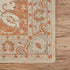 5’ x 8’ Orange and Ivory Medallion Area Rug