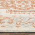 5’ x 8’ Orange and Ivory Medallion Area Rug