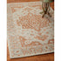 5’ x 8’ Orange and Ivory Medallion Area Rug