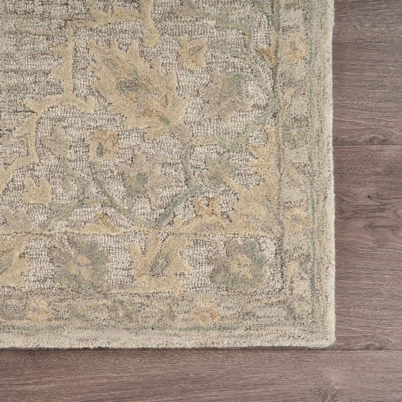 8' X 10' Beige Wool Dhurrie Handmade Area Rug