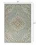 8' X 10' Blue Wool Hand Tufted Area Rug