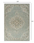 8' X 10' Blue Wool Hand Tufted Area Rug