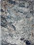 5’ x 8’ Navy and Gray Abstract Ice Area Rug