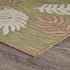 5' X 7' Green And Ivory Indoor Outdoor Area Rug