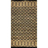 3' X 4' Brown And Black Dhurrie Hand Woven Area Rug