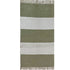 2' X 4' Green And White Dhurrie Hand Woven Area Rug