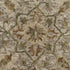 4’ Round Beige Distressed Medallion Area Rug