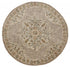 4’ Round Beige Distressed Medallion Area Rug