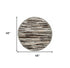 4’ Round Brown and Gray Camouflage Area Rug