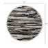 4’ Round Black and Gray Camouflage Area Rug