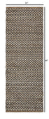 3’ x 5’ Gray Toned Chevron Patterned Runner Rug