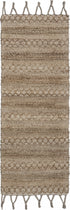 3’ x 4’ Tan Bohemian Tasseled Area Rug