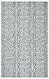 5' X 8' Blue And White Indoor Outdoor Area Rug
