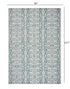 5' X 8' Blue And White Indoor Outdoor Area Rug