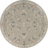 7' Gray Round Wool Hand Tufted Area Rug