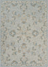 5' X 7' Blue And Ivory Wool Hand Tufted Area Rug