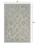 5' X 7' Blue And Ivory Wool Hand Tufted Area Rug