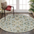 5' X 7' Blue And Ivory Wool Hand Tufted Area Rug