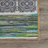 5’ x 7’ Blue and Green Chindi Area Rug