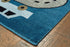 5’ x 7’ Navy Imaginative Racetrack Area Rug